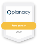 Årets partner Planacy - 2020