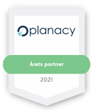 Årets partner Planacy - 2021