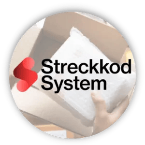 streckkodsystem logo boll