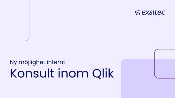 Ny intern möjlighet: Bli vår nästa konsult inom Qlik!