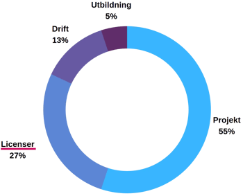 Qlik Sense - fördelning kostnader