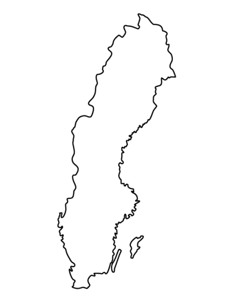 sweden outline sweden outline