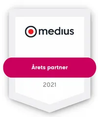 Plakat för Årets partner hos Medius 2022