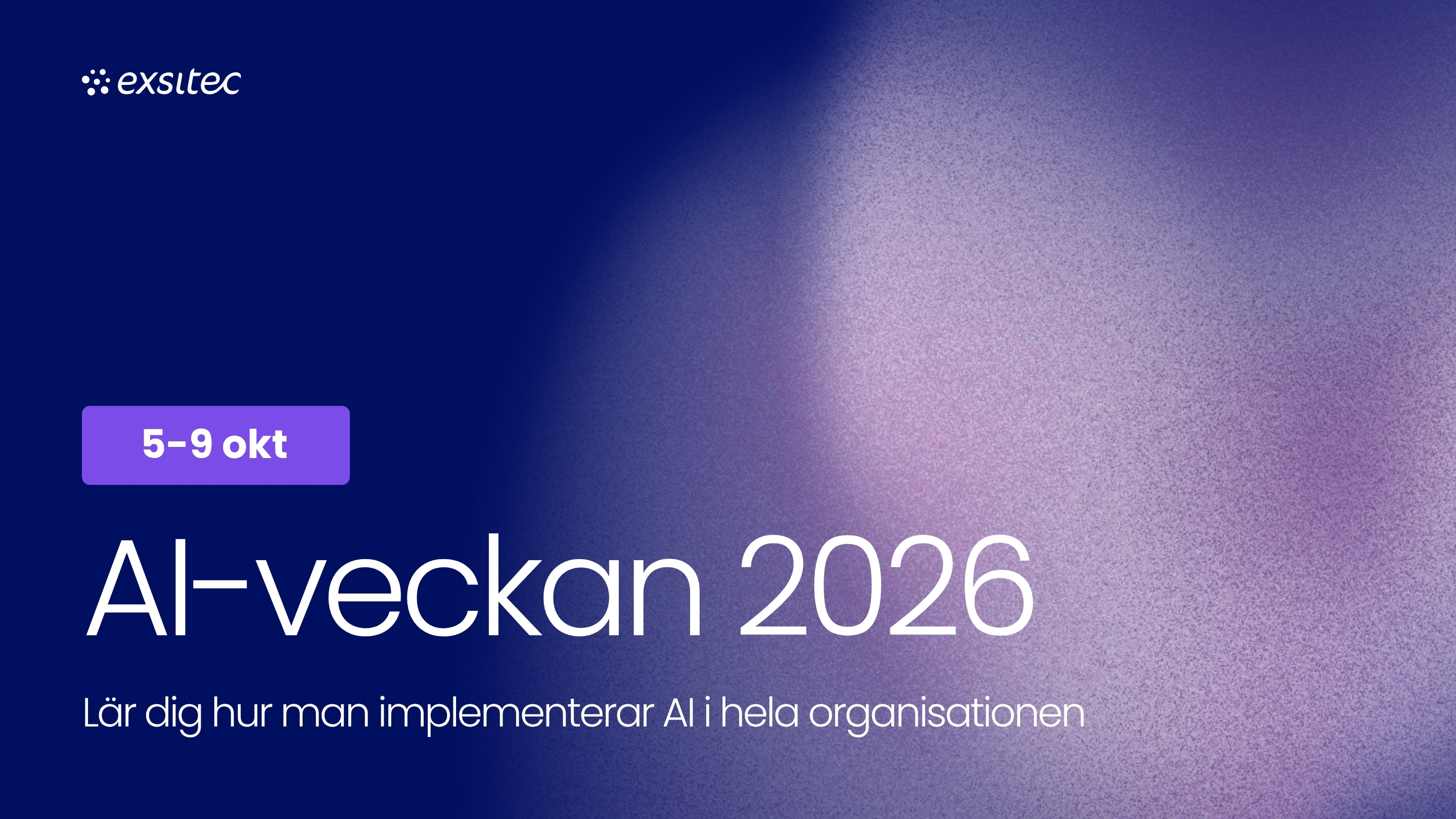 Du har väll inte missat AI veckan 2026!