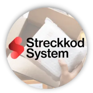 streckkodsystem logo boll