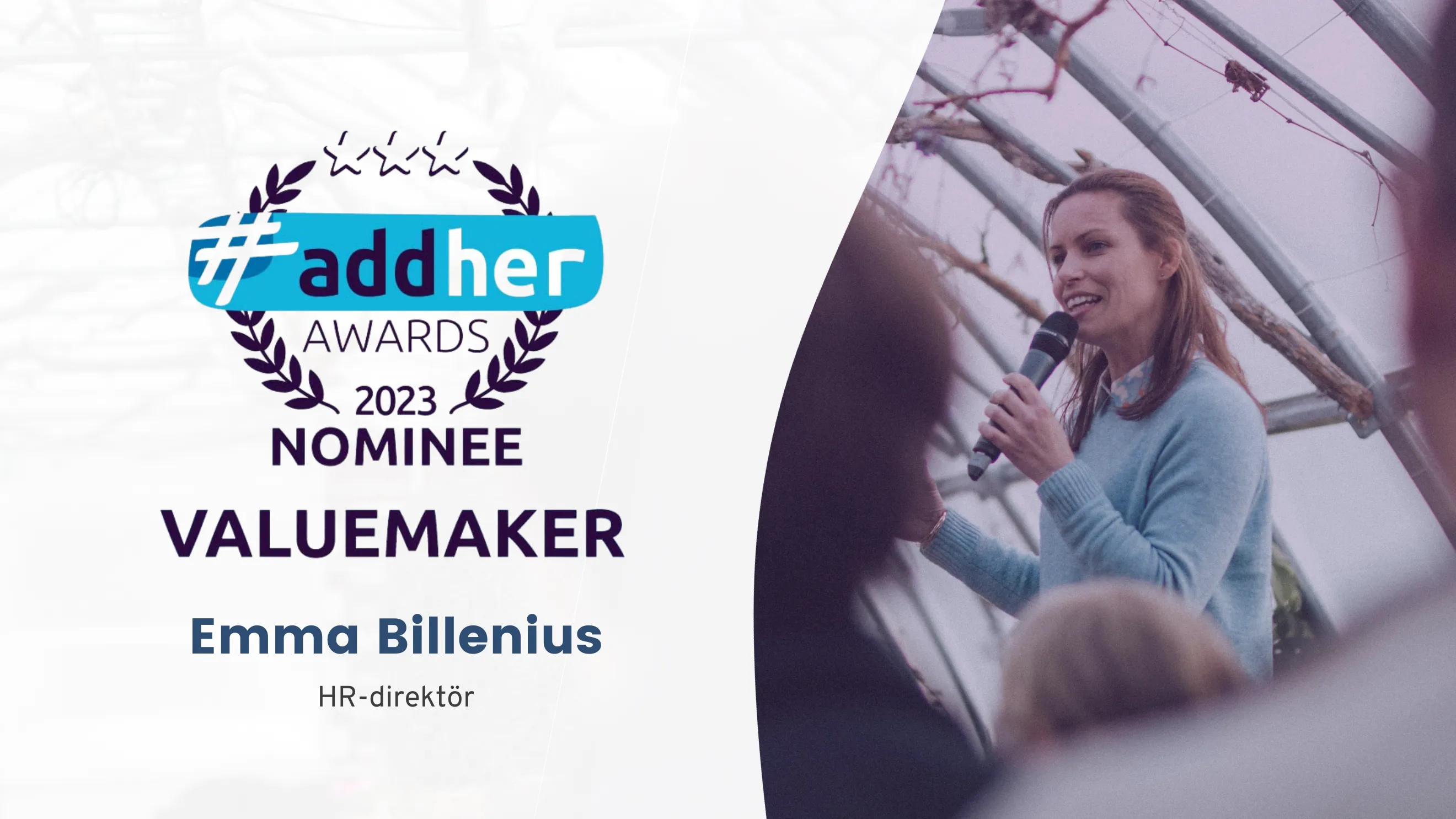 Exsitecs HR-direktör nominerad i #addher awards 2023