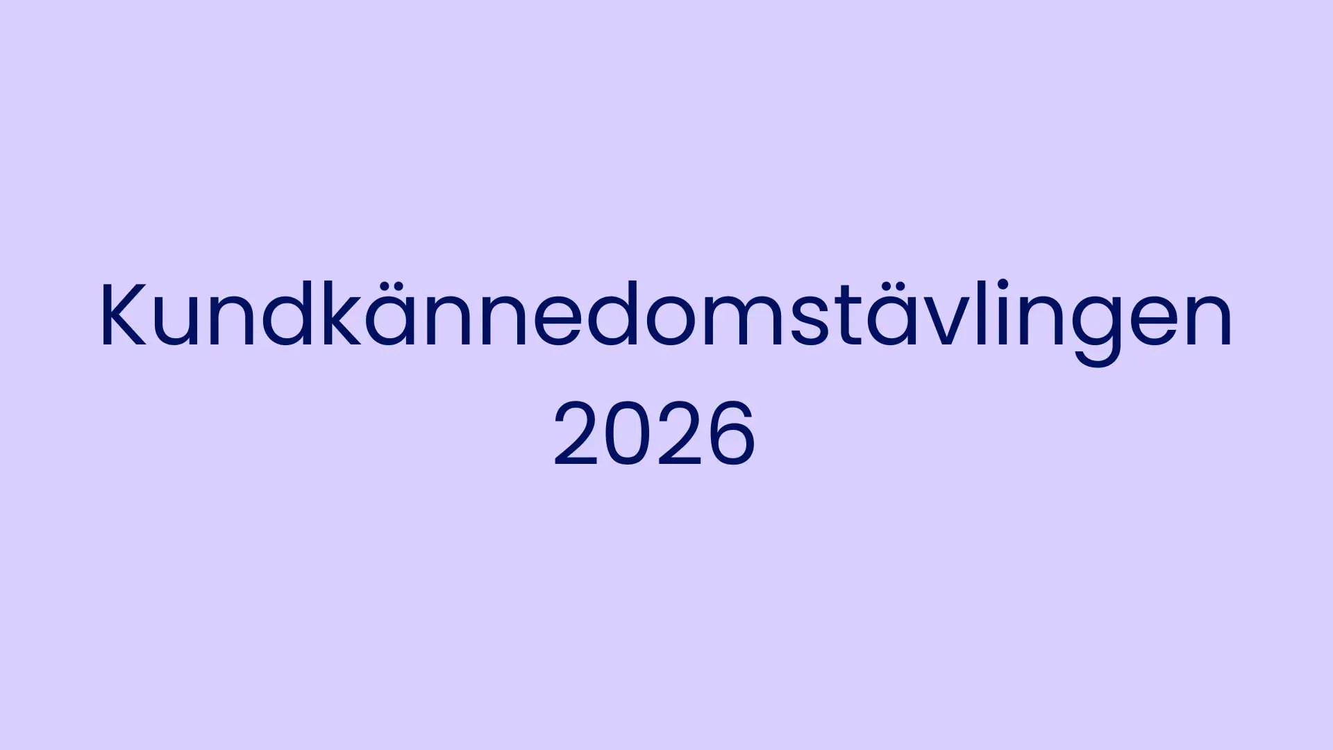 Status Kundkännedomtävlingen AO ERP 2026 - En månad in!!